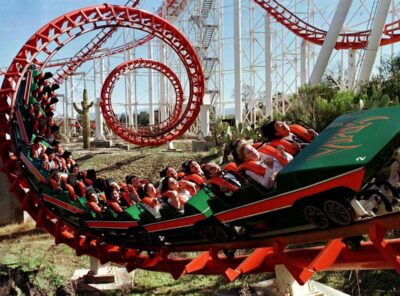 A 33-year-old California man says he was able to pay off his student loans by surviving off of two meals a day at Six Flags for years